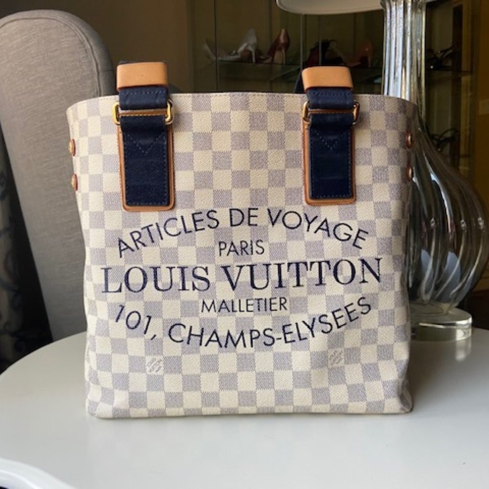 Louis Vuitton Limited Edition Cabas Pm Damier Azur